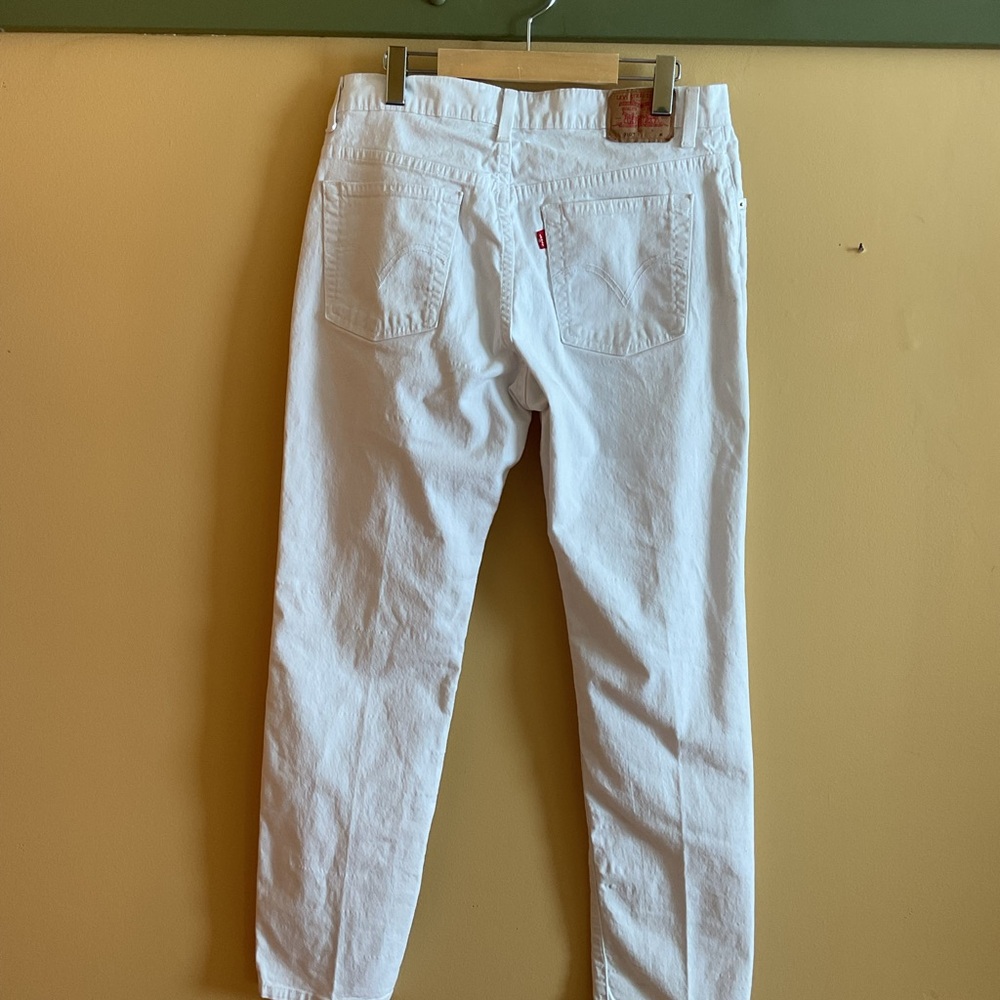 Levi's 510 Women’s Slim Stretch White Jeans Size 14 - Picture 4 of 10